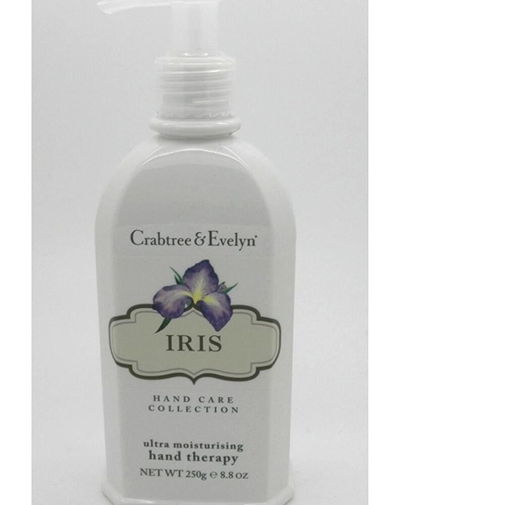 Crabtree & Evelyn IRIS Ultra-Moisturising Hand Therapy w Pump 8.8 oz NEW